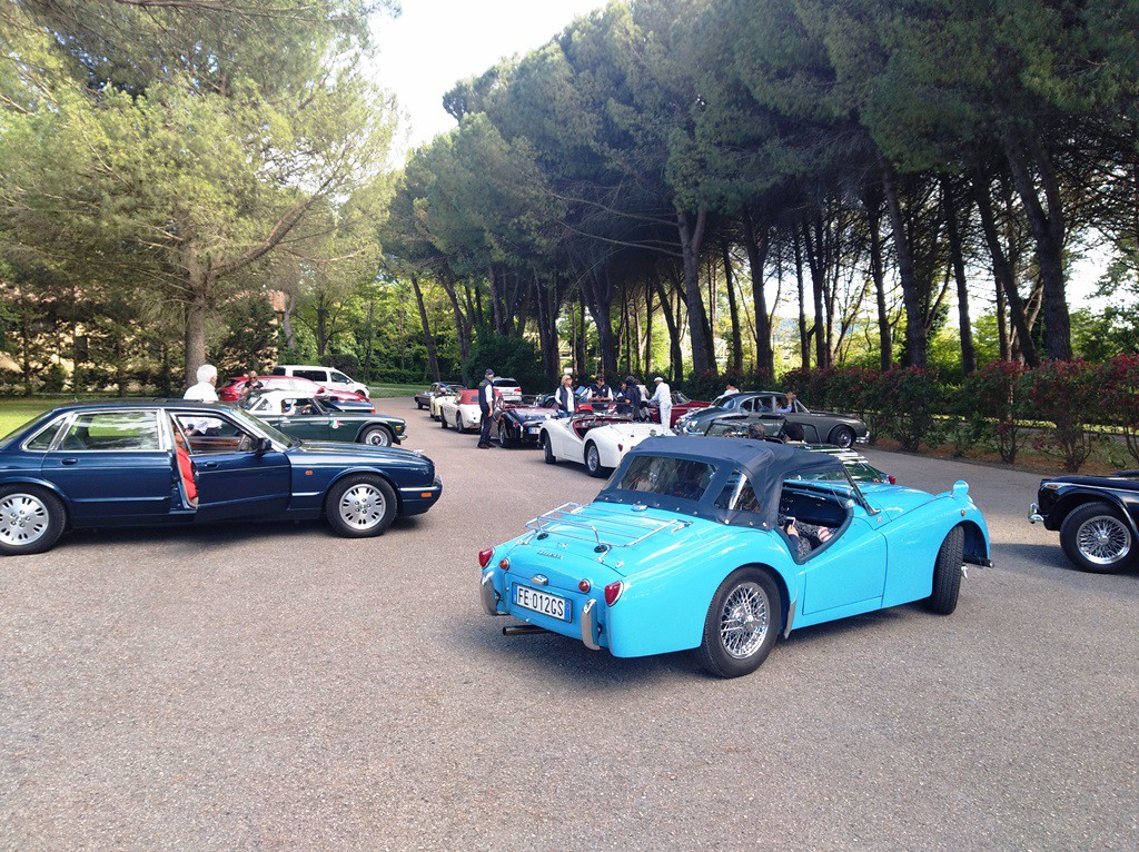 Nel parcheggio del Relais San Clemente